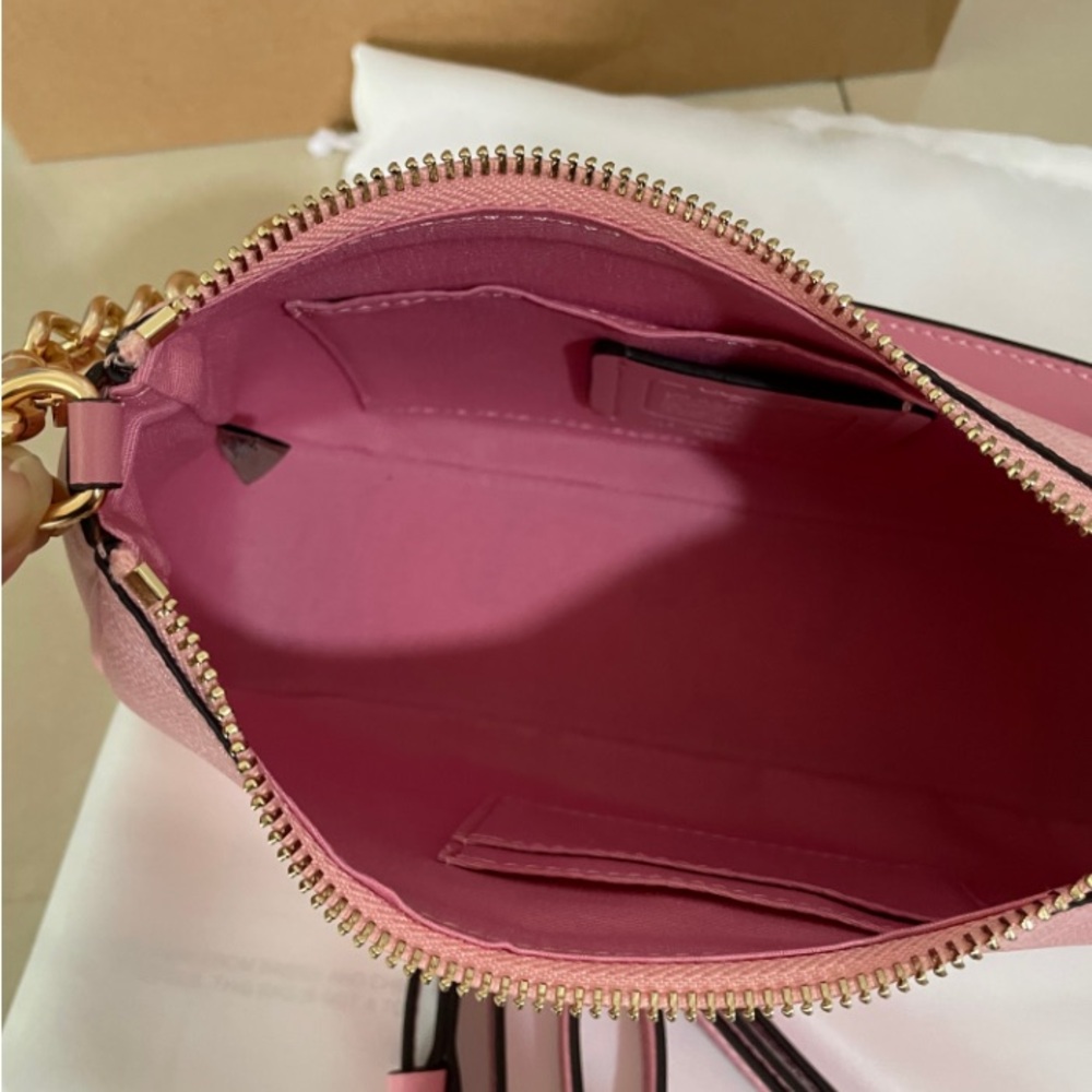 Coach Pink Signature Shoulder Bag with Gold Hardware CA933 - Picture 12 of 13